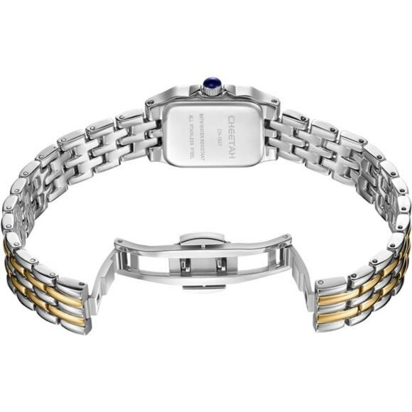 Gold Vintage Bracelet Watch for Women Small Roman Dial Quartz Waterproof - Picture 3 of 7